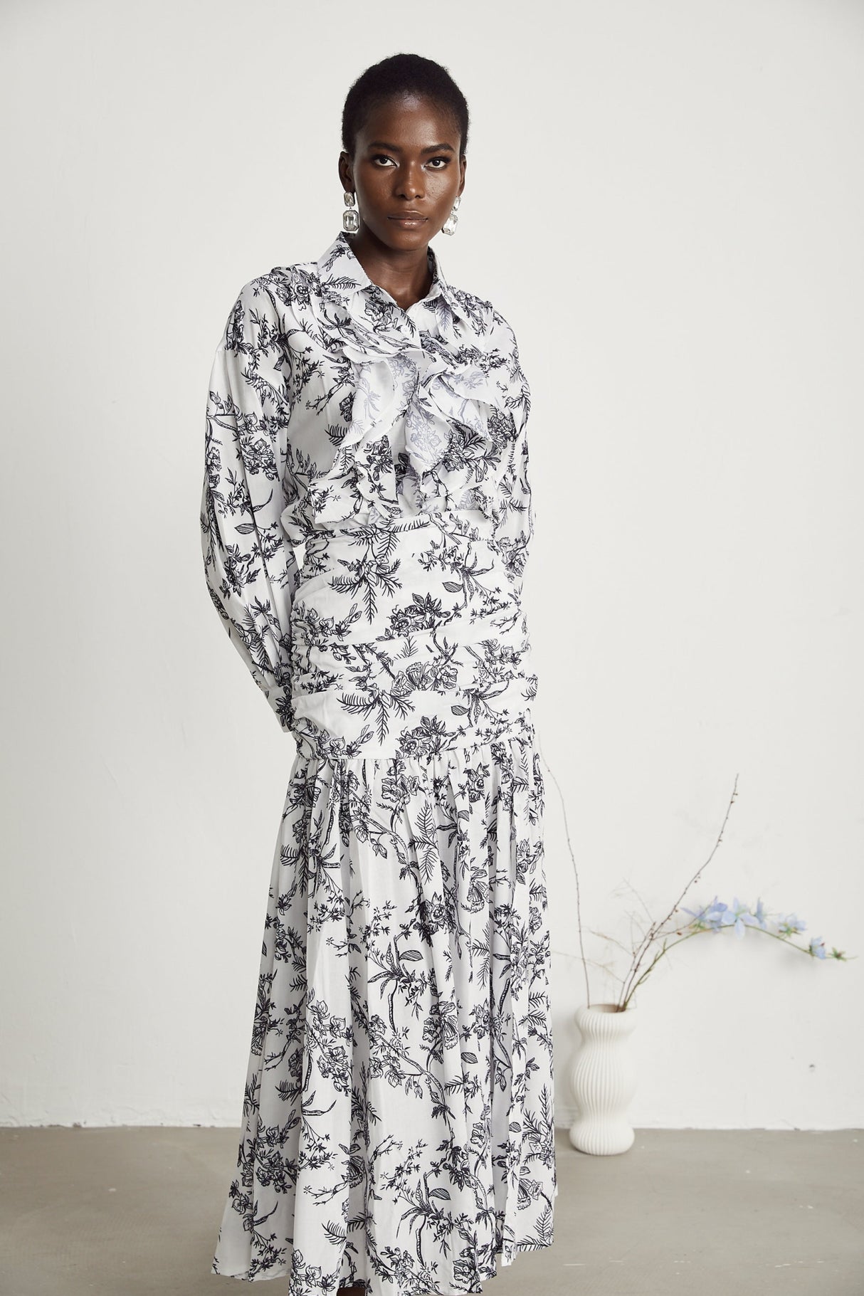 Maya Shirt & Skirt Graphic Print Matching Set