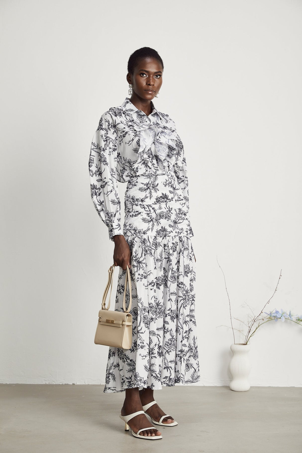 Maya Shirt & Skirt Graphic Print Matching Set