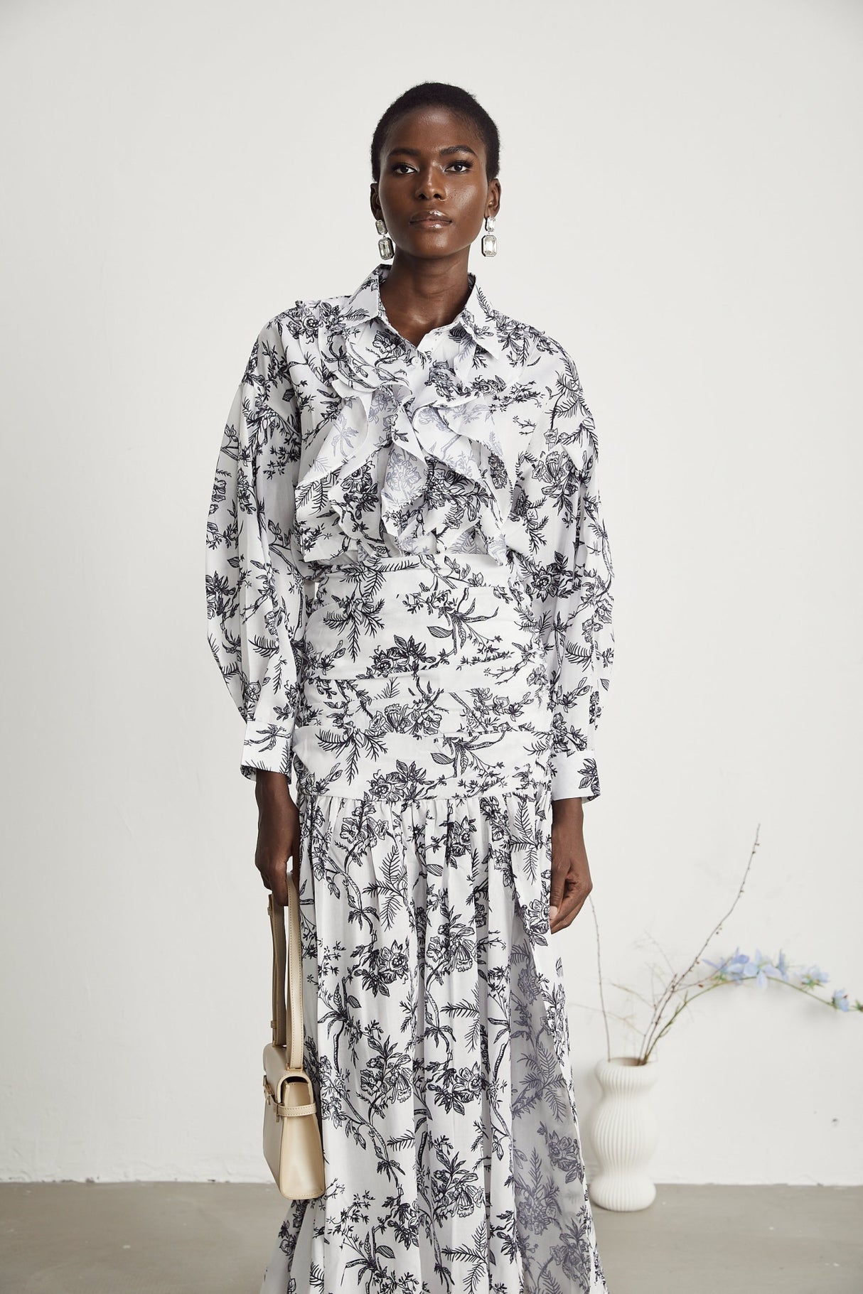 Maya Shirt & Skirt Graphic Print Matching Set