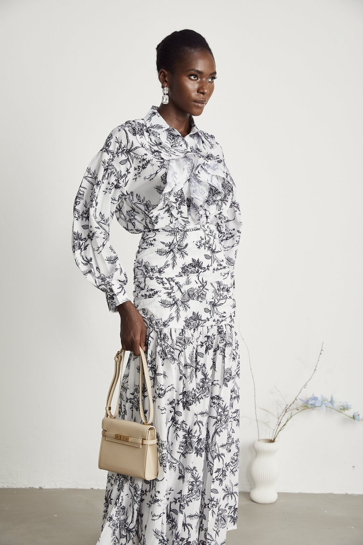 Maya Shirt & Skirt Graphic Print Matching Set