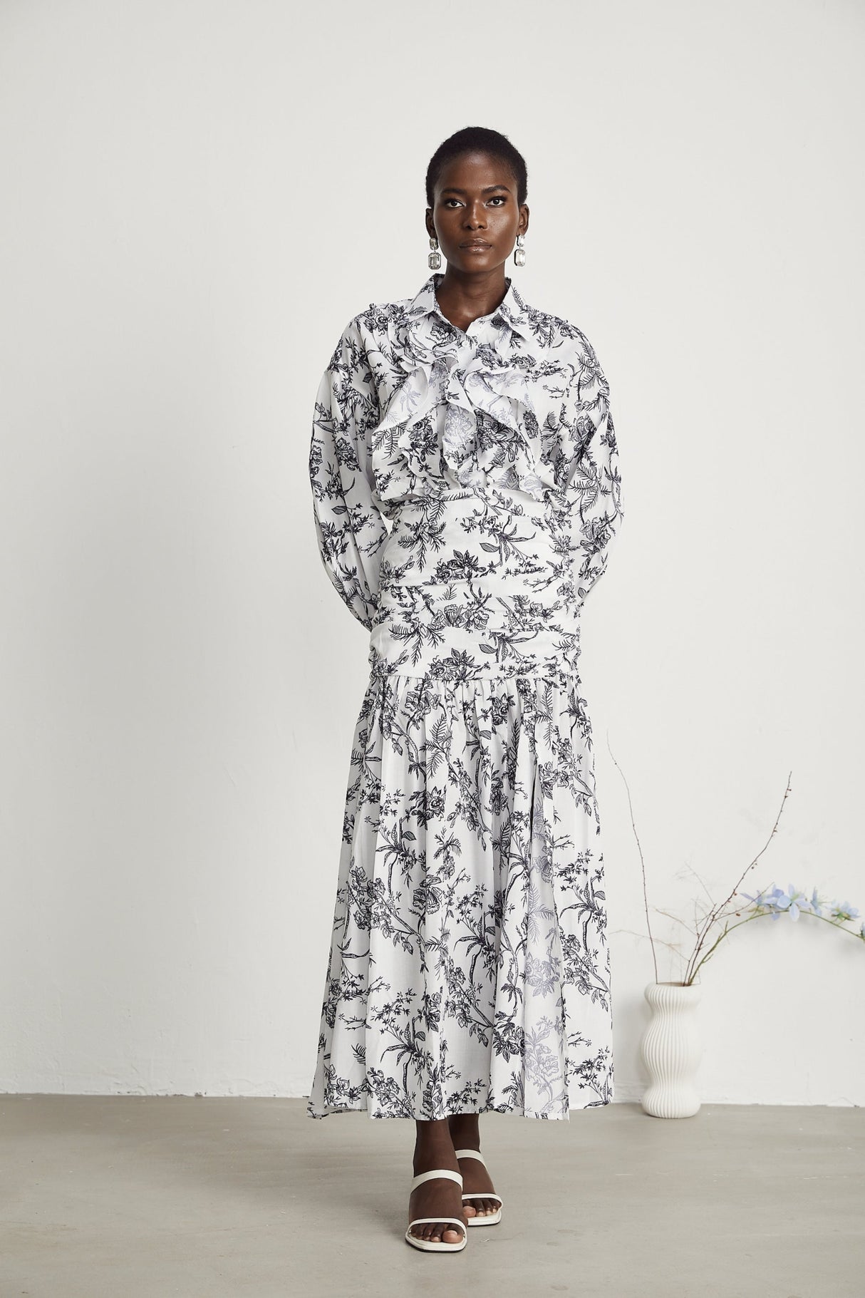 Maya Shirt & Skirt Graphic Print Matching Set