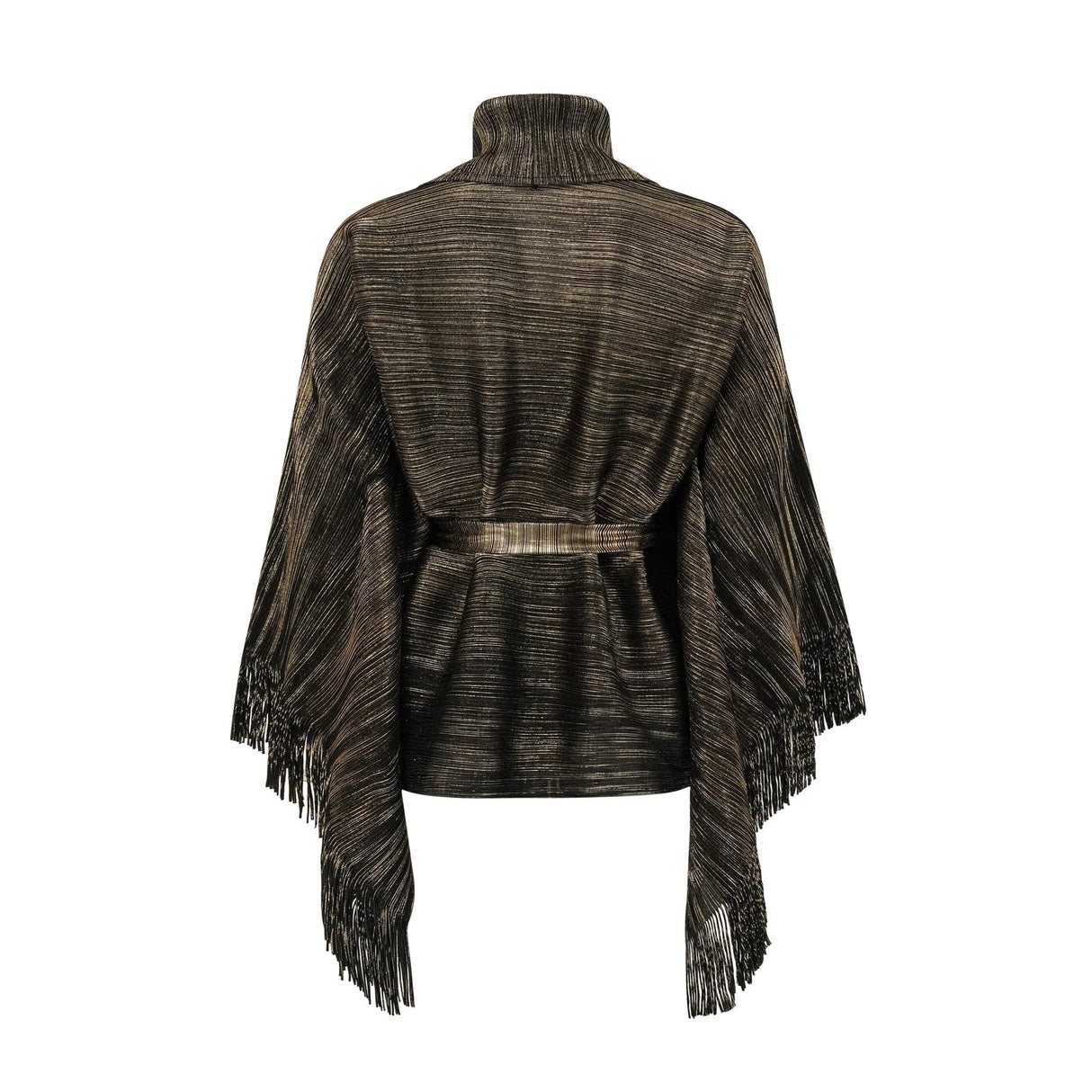 Melanie Top & Skirt Set - Black & Gold Gilded Cape Design