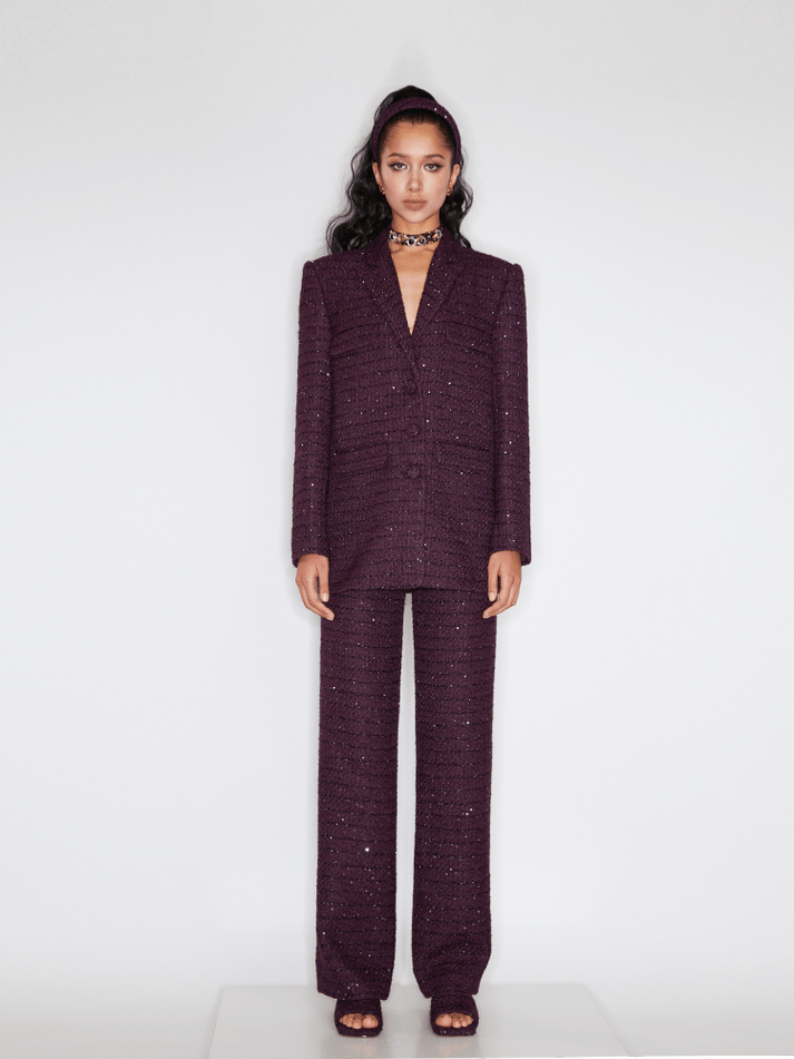 Michelina Wool - Blend Blazer - Structured Comfort - Tailored Silhouette - Functional Pockets - Versatile Fit - Sophisticated Style