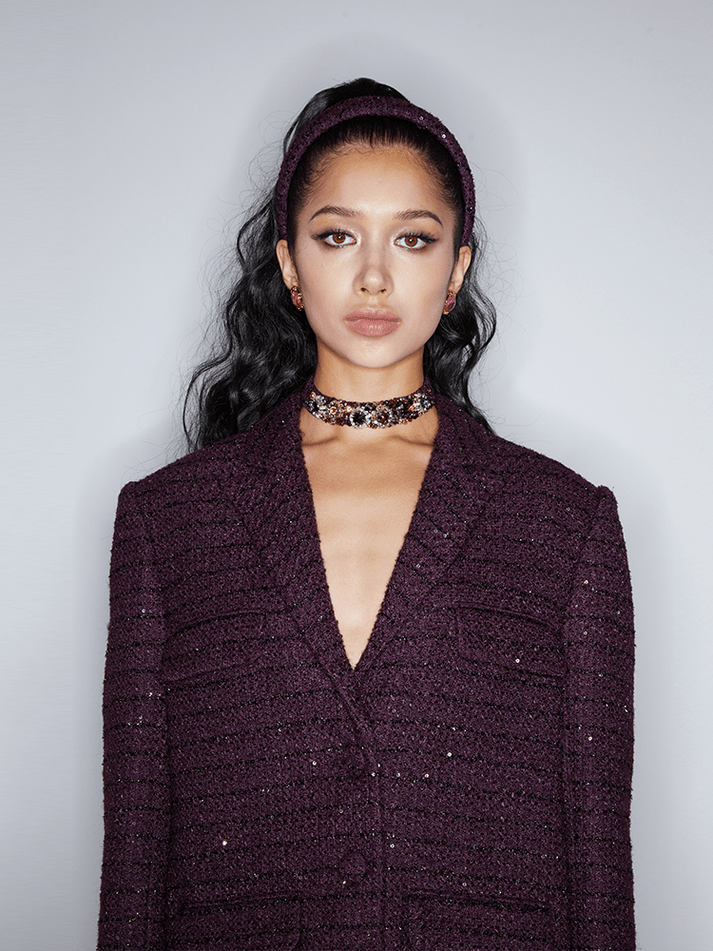 Michelina Wool - Blend Blazer - Structured Comfort - Tailored Silhouette - Functional Pockets - Versatile Fit - Sophisticated Style