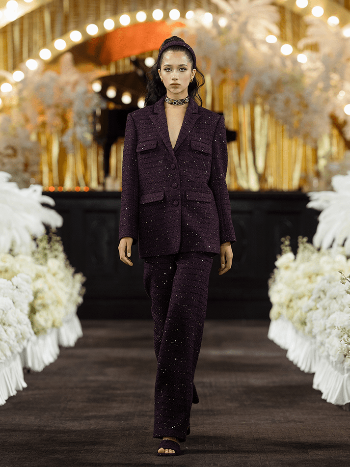 Michelina Wool - Blend Blazer - Structured Comfort - Tailored Silhouette - Functional Pockets - Versatile Fit - Sophisticated Style