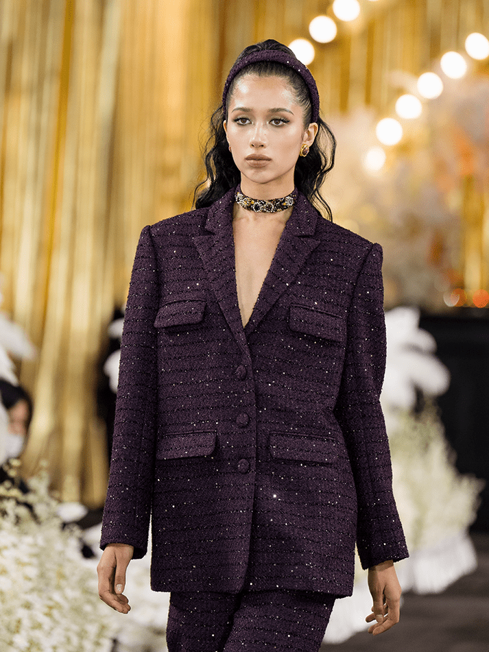 Michelina Wool - Blend Blazer - Structured Comfort - Tailored Silhouette - Functional Pockets - Versatile Fit - Sophisticated Style