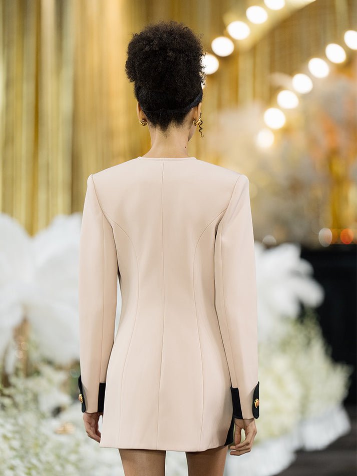 Miracle Blazer Dress - Structured & Flexible Fit - Double - Breasted Design - Tailored Silhouette - Versatile - Elegant