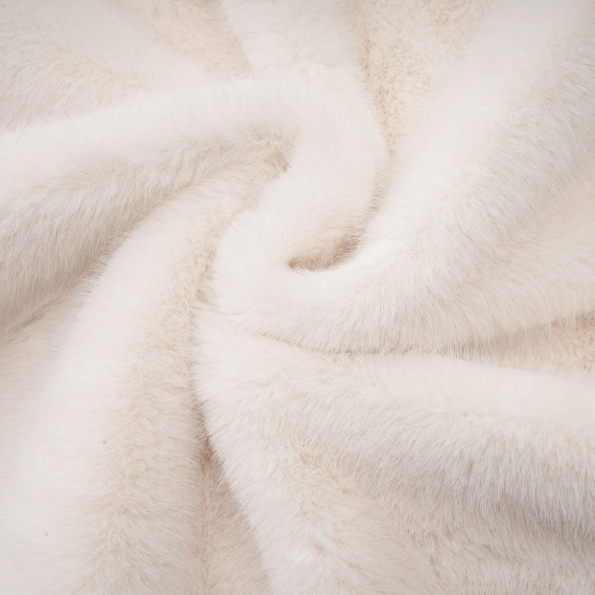 Miracle Jacket Miracle Faux Fur Double Breasted White & Stand