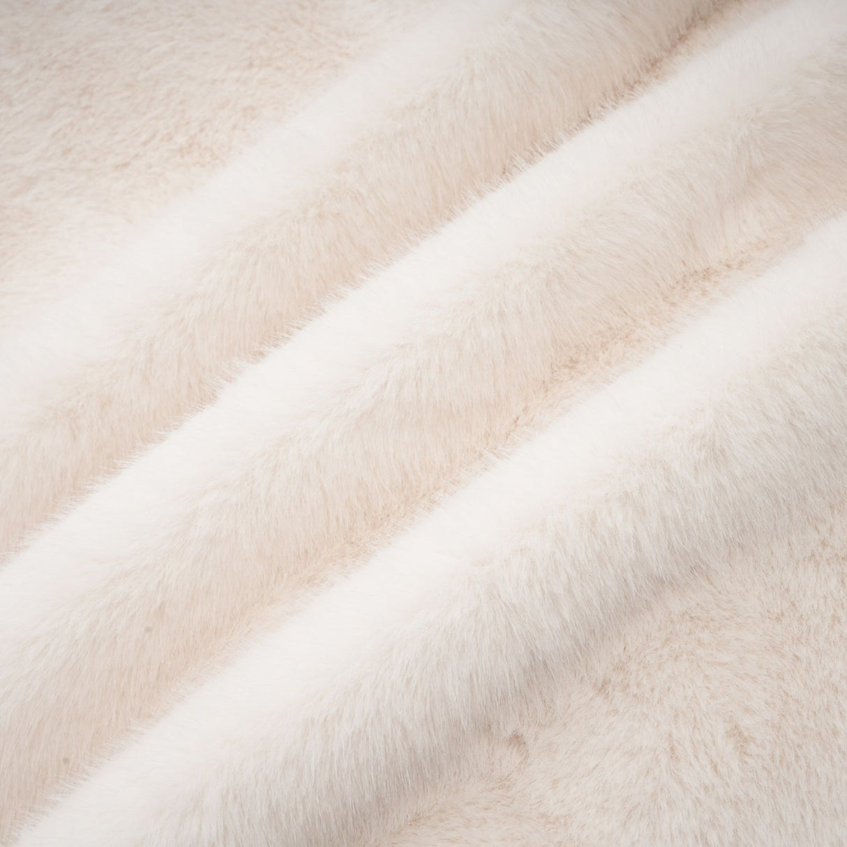 Miracle Jacket Miracle Faux Fur Double Breasted White & Stand