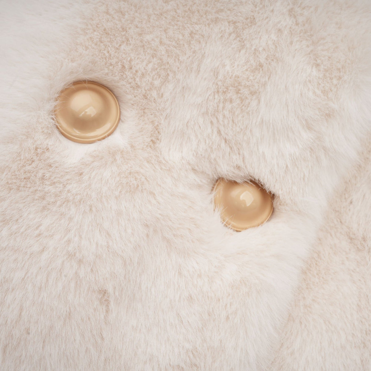 Miracle Jacket Miracle Faux Fur Double Breasted White & Stand