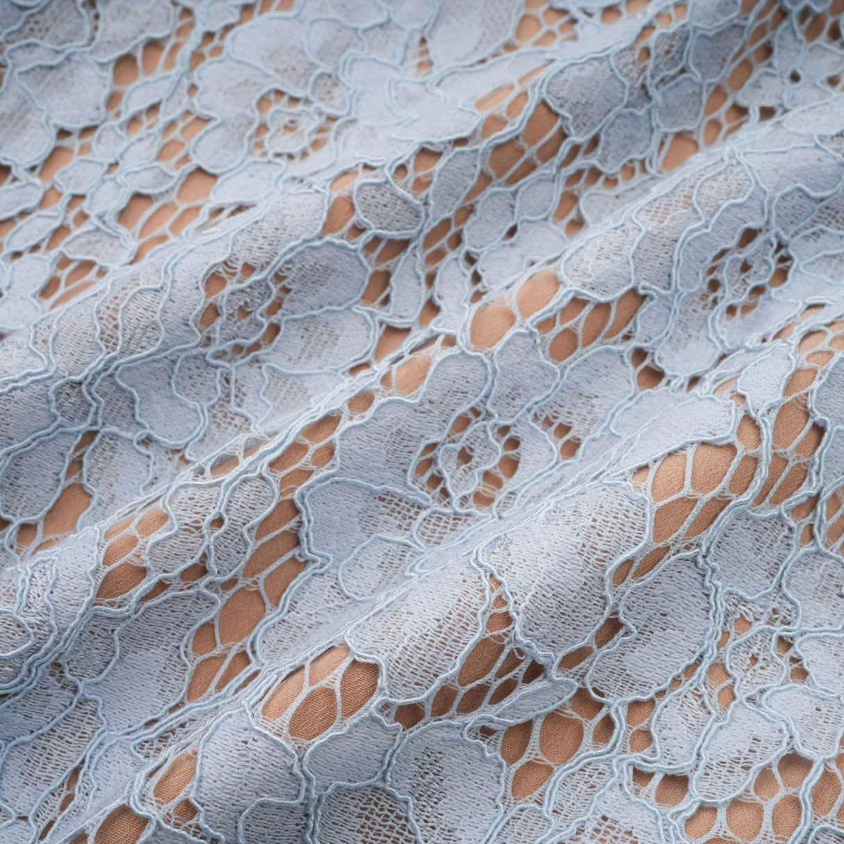 Miriam Floral Midi Dress in Vibrant Blue with Sweetheart Neckline & Scalloped Trim