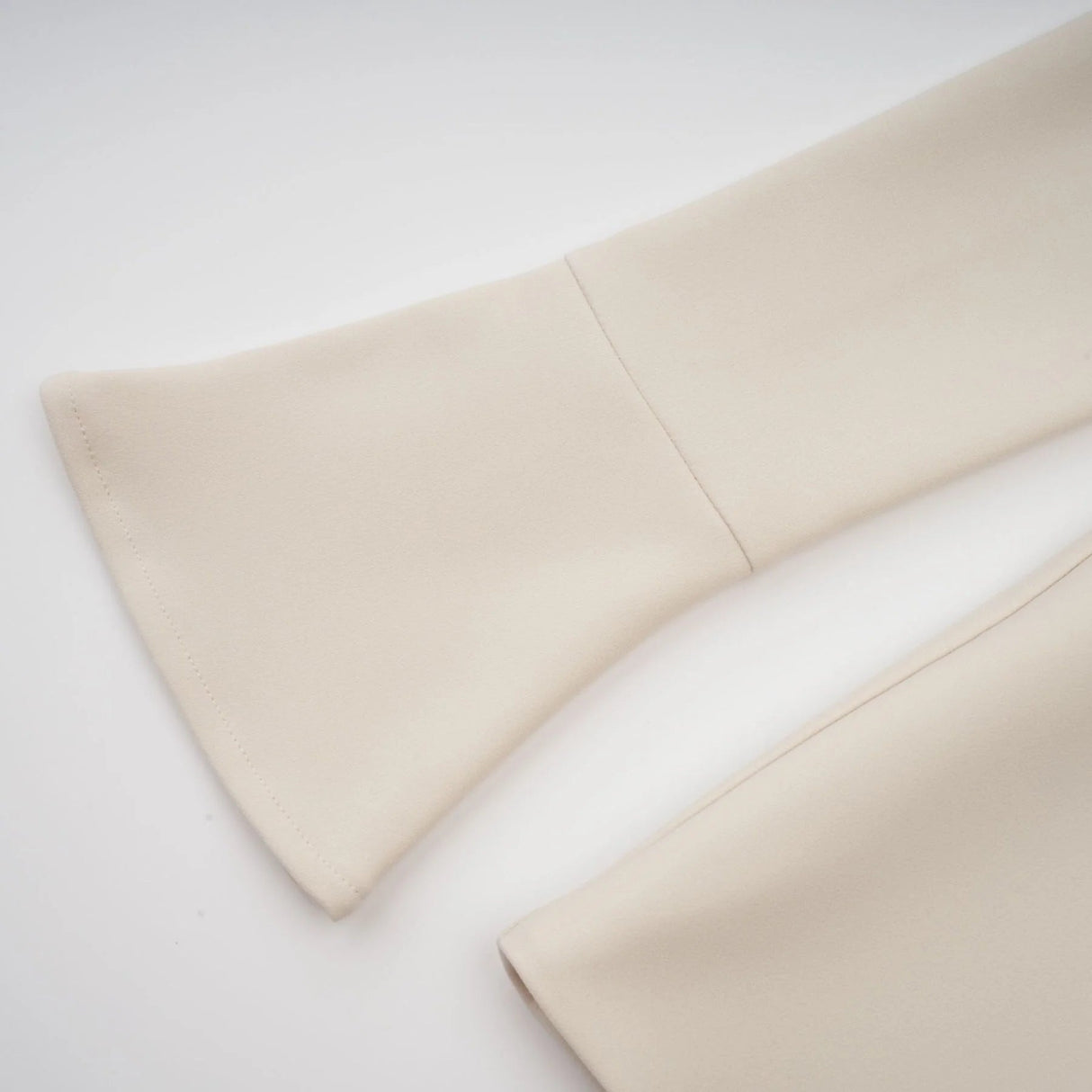 Morgan Mini Dress White Flared Cuffs Zip Fastening Thigh Length