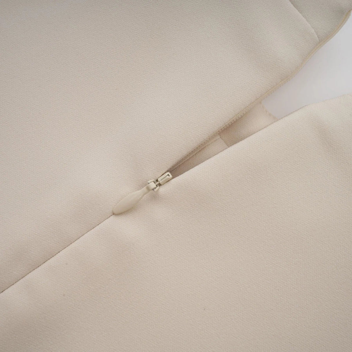 Morgan Mini Dress White Flared Cuffs Zip Fastening Thigh Length