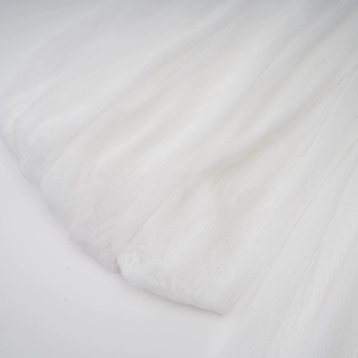 Morgan Mini Dress White Pleated Tulle Floral Applique