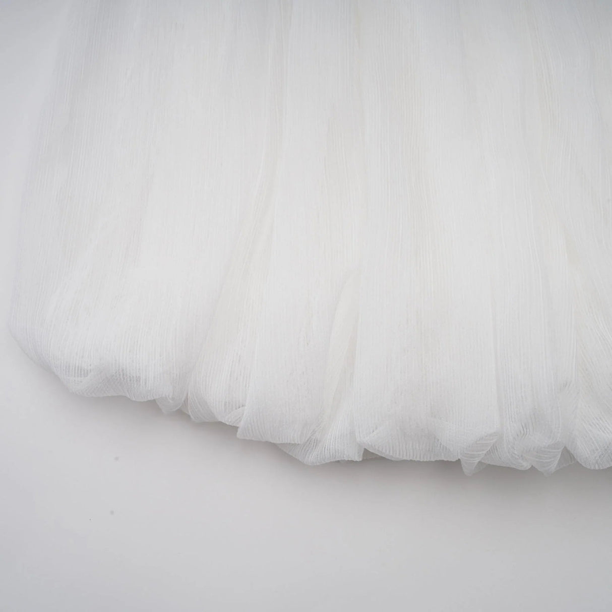 Morgan Mini Dress White Pleated Tulle Floral Applique