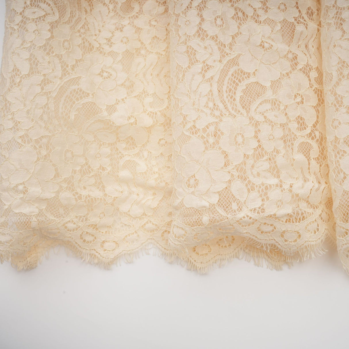 Morgan Polka - Dot Lace - Trim Midi Dress