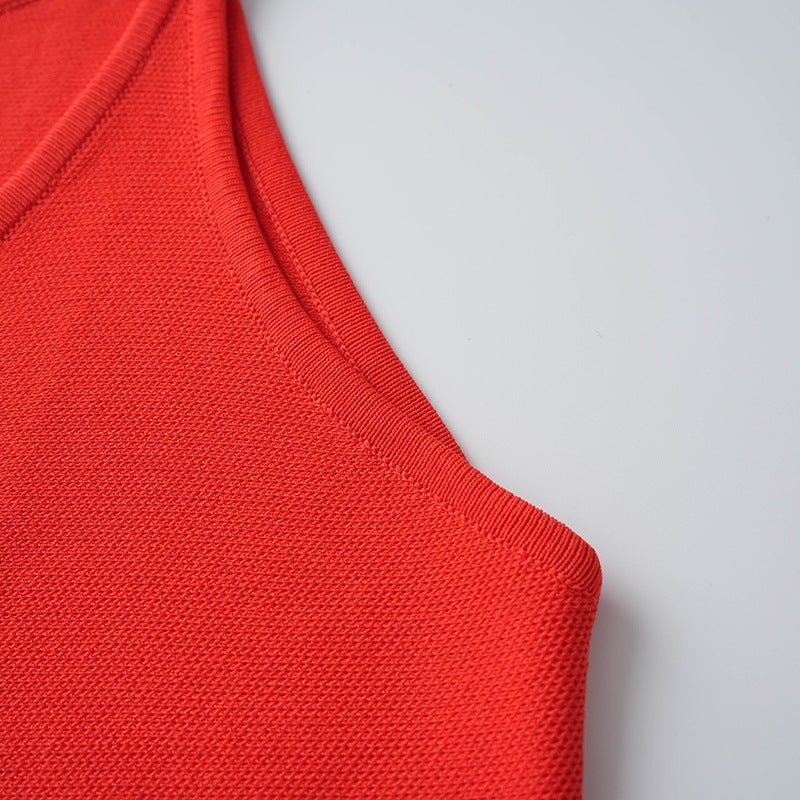 Nadia Dress - Figure - Enhancing Silhouette - Flared A - Line Skirt - Statement Button Details - V - Neckline Feminine Touch