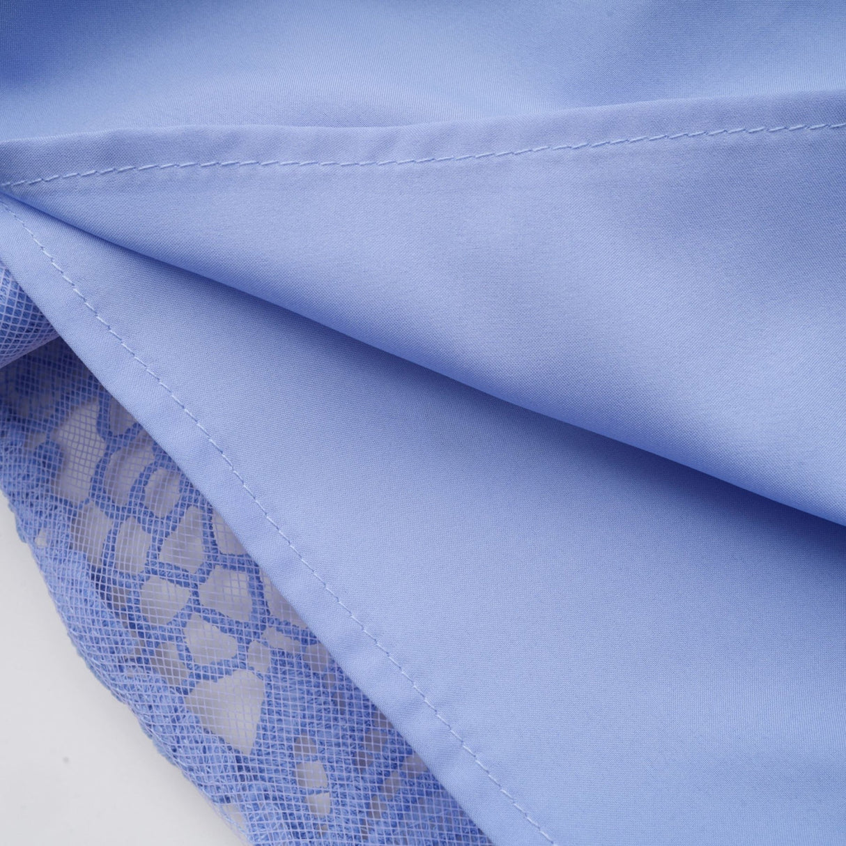 Naomi Floral Midi Dress with VNeck OpenBack & Lace Trim in Striking Blue