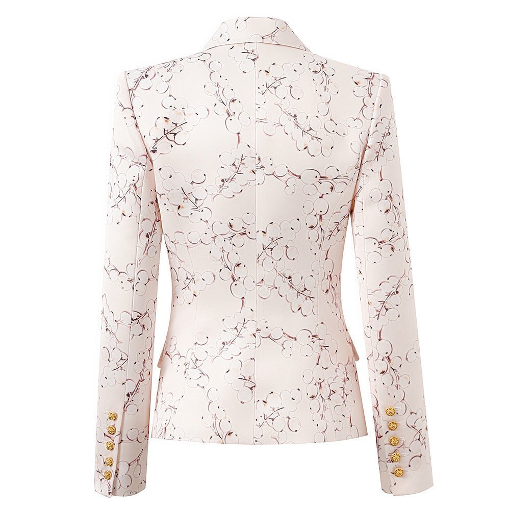 Natalina Blazer - Tailored Silhouette - Floral Pattern - Slim Fit - Versatile Styling - Lightweight Fabric