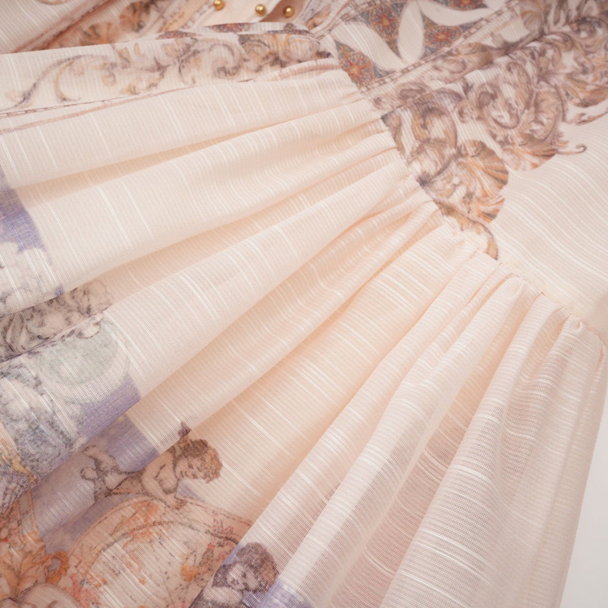 Ninfa Mini Dress with Pattern Print and Belt