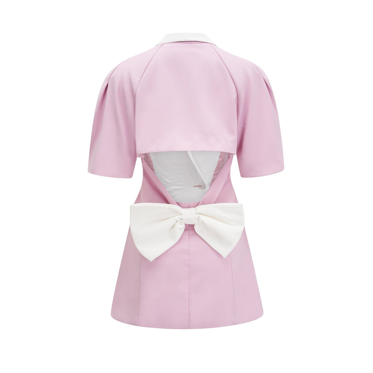 Nives Mini Dress Nives Panelled Pink Bowknot