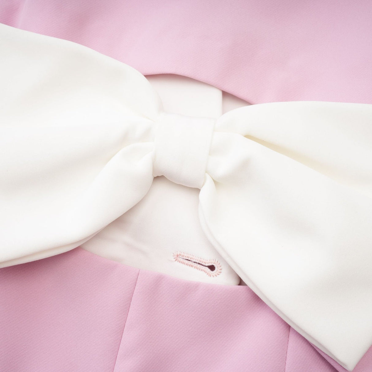 Nives Mini Dress Nives Panelled Pink Bowknot