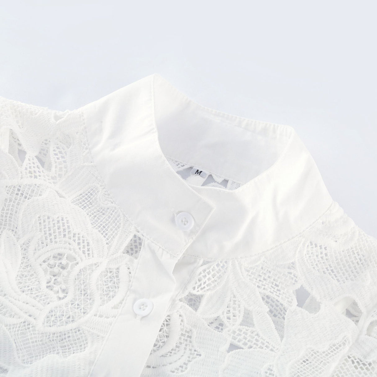 Noémie White Lace Midi Dress With Waist Belt & Embroidered Floral Design