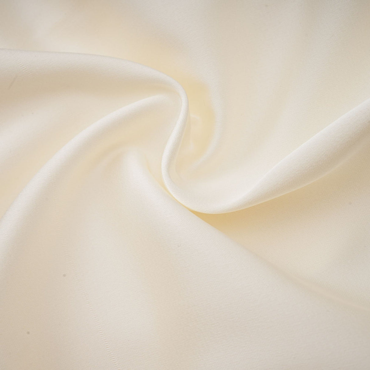 Nouria White Satin Cropped Blouse With Twist Front and Smocked Hem