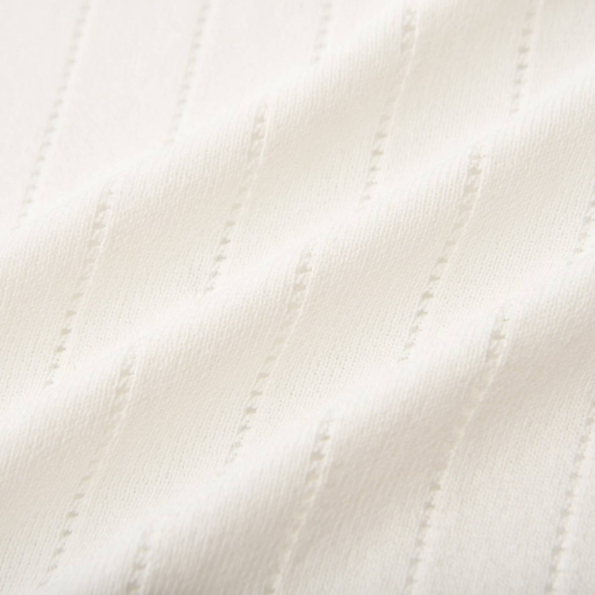 Oakley Skirt & Top Set Rib Knitted Button Detail White