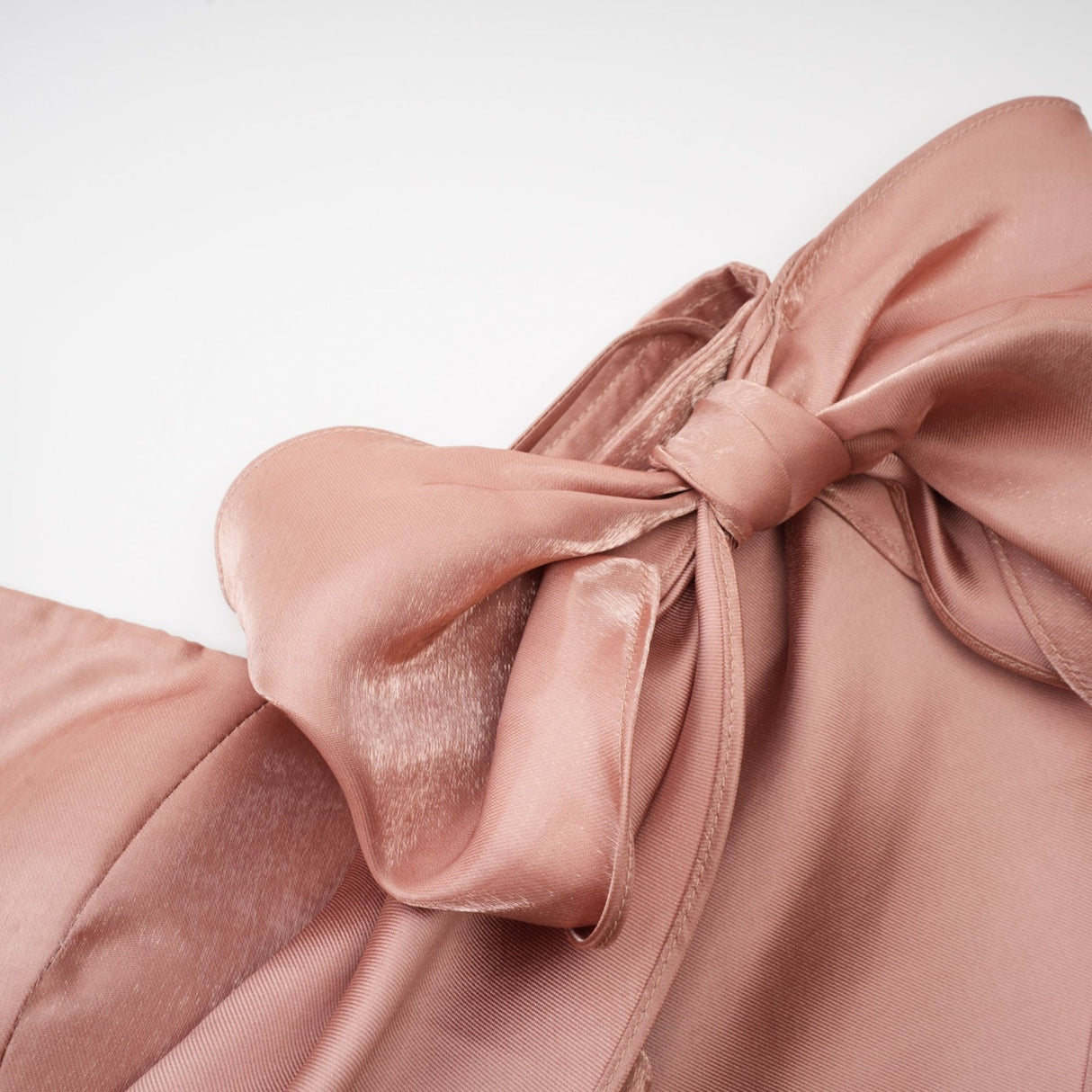 Olga Dress Brown Bow Detail Flare Mini