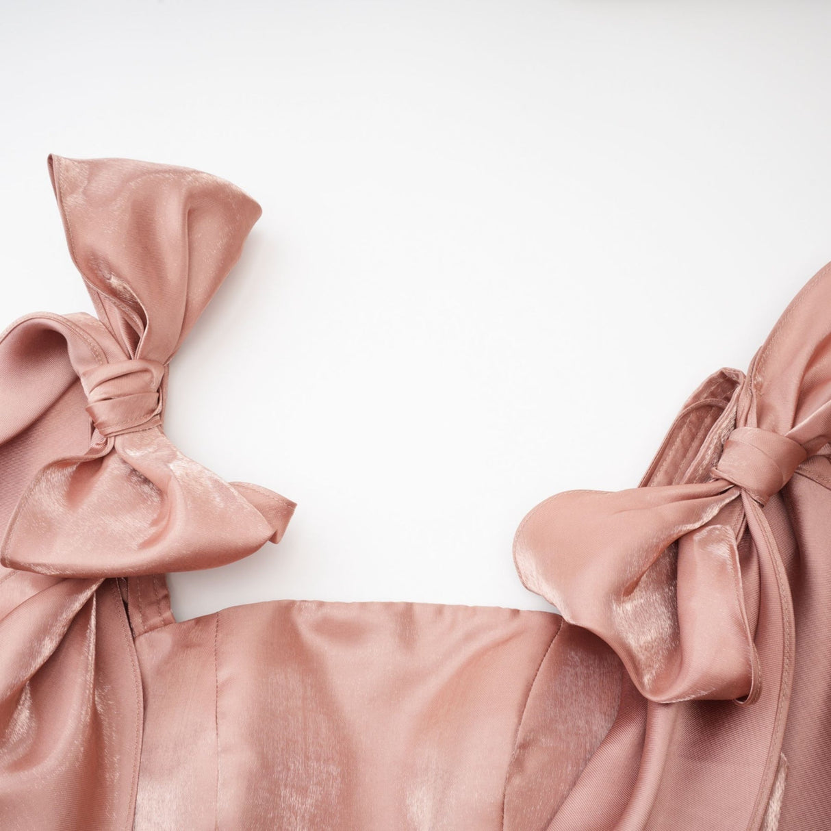 Olga Dress Brown Bow Detail Flare Mini