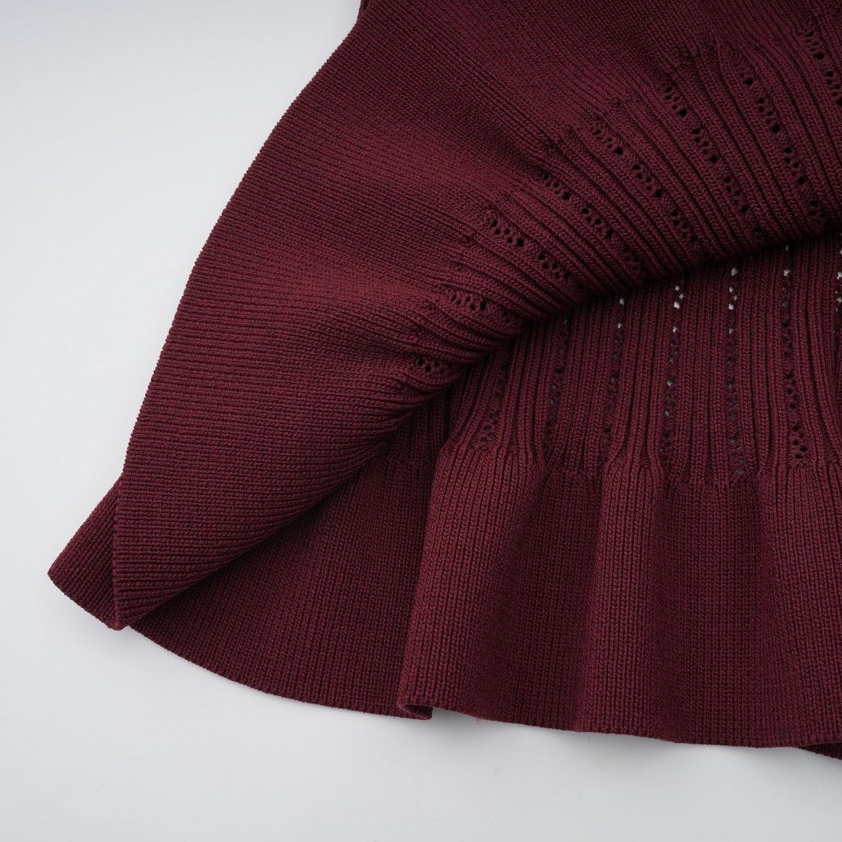 Paisley Skirt & Top Set Crystal Embellished Bordeaux Red