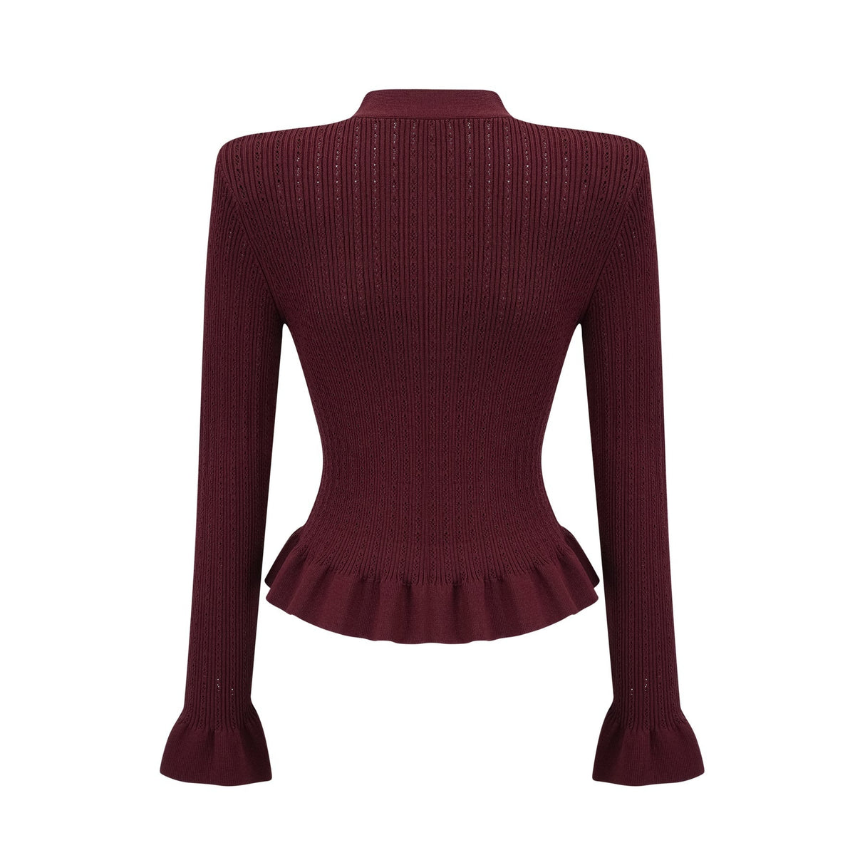 Paisley Skirt & Top Set Crystal Embellished Bordeaux Red