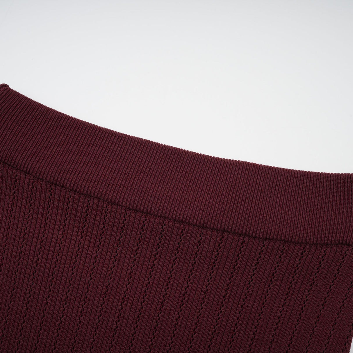 Paisley Skirt & Top Set Crystal Embellished Bordeaux Red