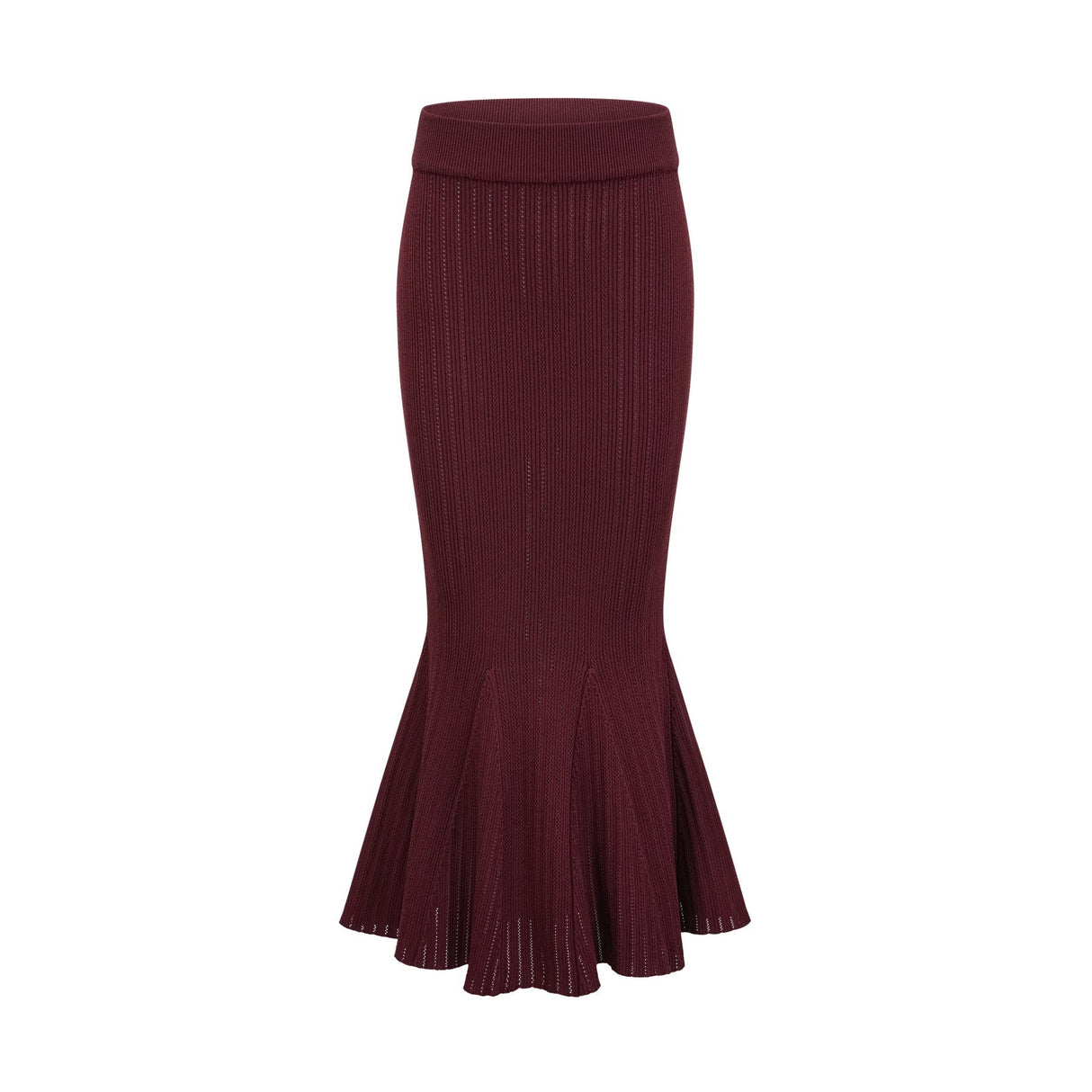 Paisley Skirt & Top Set Crystal Embellished Bordeaux Red