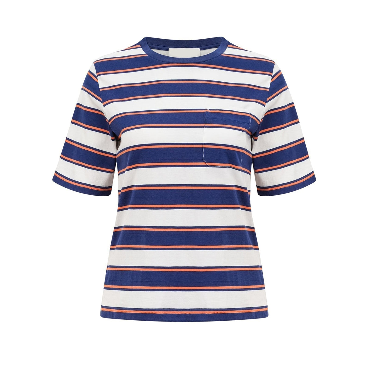 Paloma Shirt White Blue Stripe Print TShirt