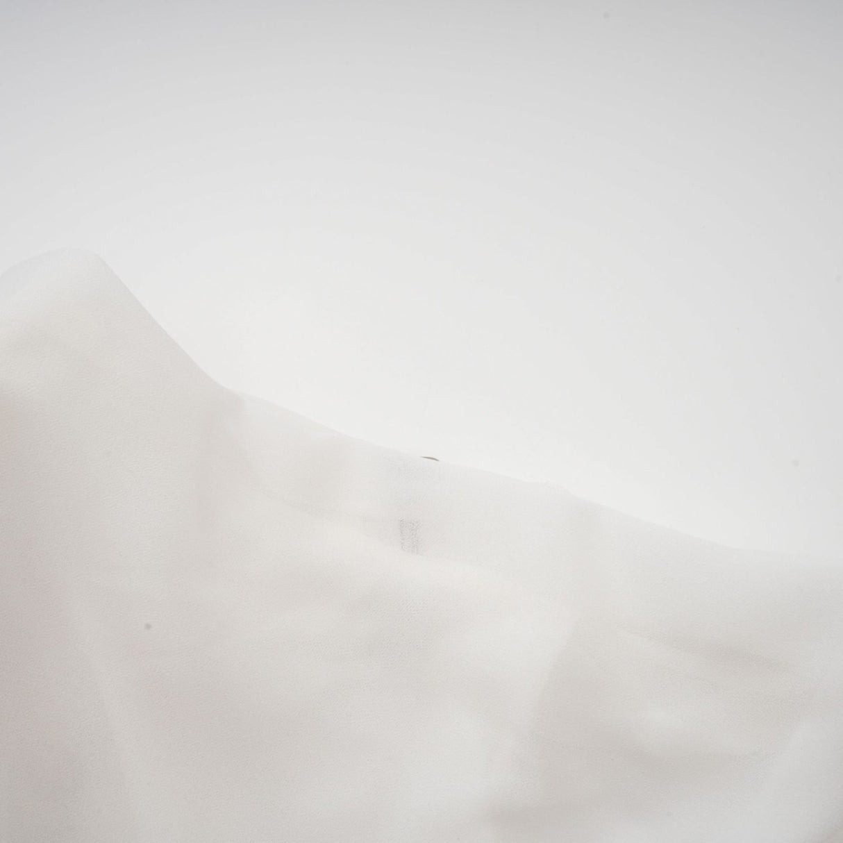 Paris Blouse Paris Chiffon One Shoulder White Asymmetric Hem Blouse