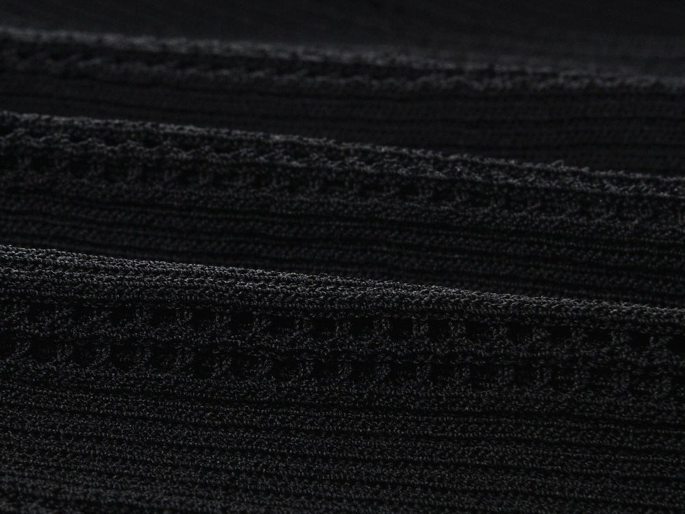 Paris Dress - Maxi Length Fitted Bodice - Ribbed Texture Button - Down Front - Slim Silhouette - Studded Collar Accent