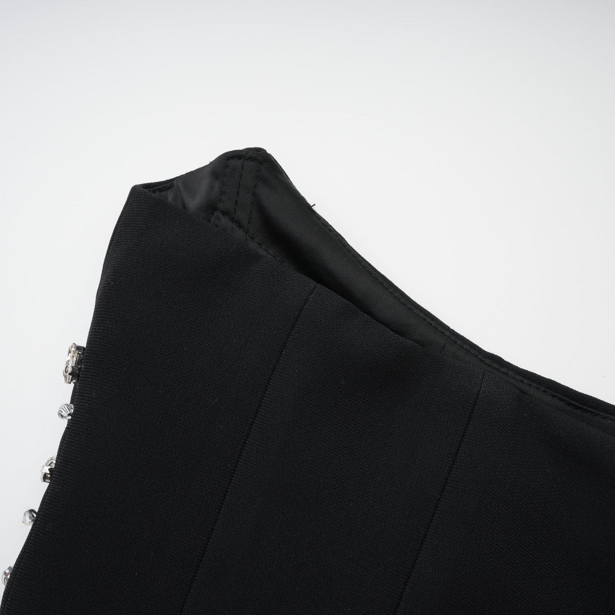 Patrizia Maxi Dress - Off Shoulder Pleated Design with Crystal Embellishment & Flared Hem