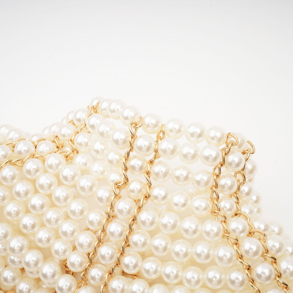 Patrizia Shawl White Faux - Pearl Open - Back