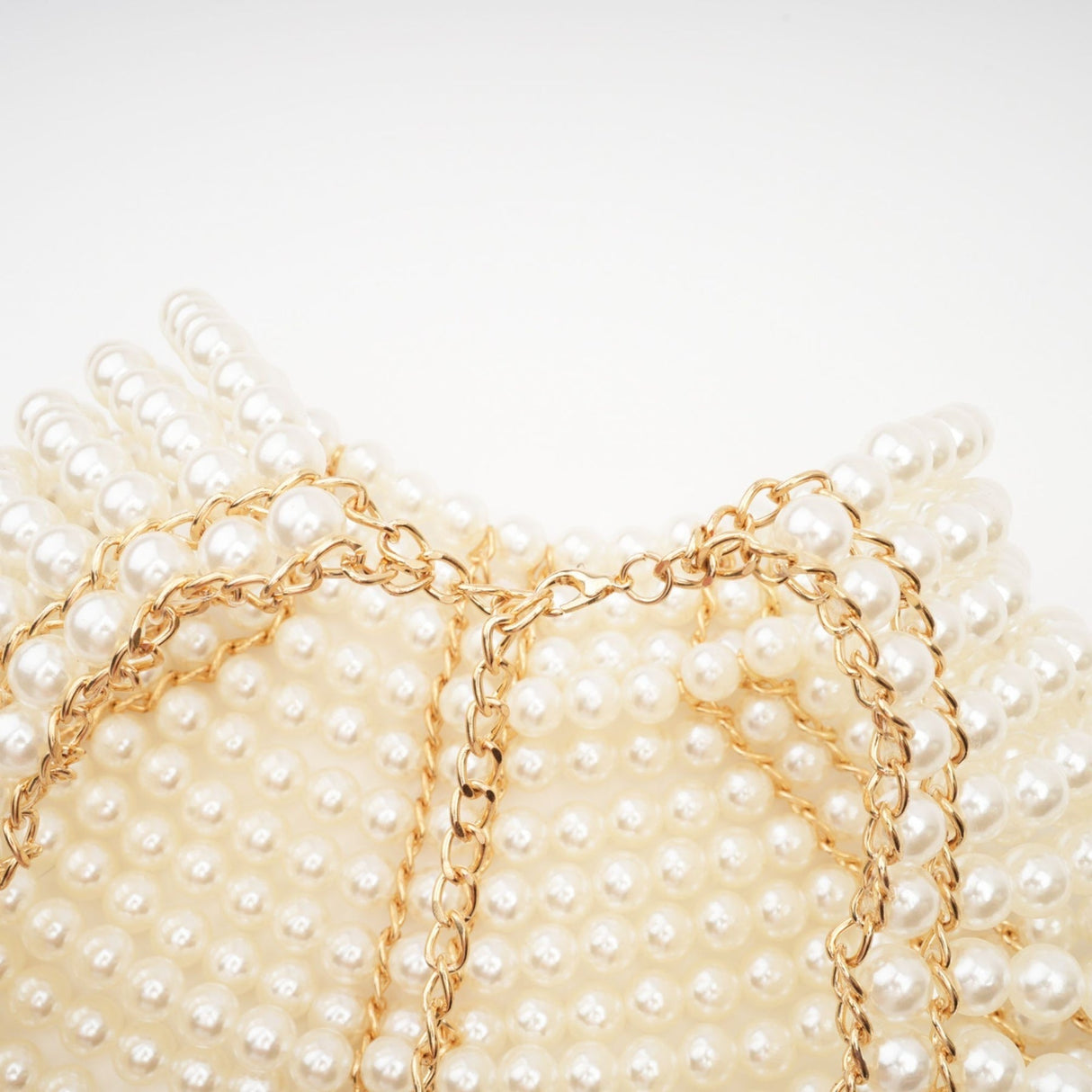 Patrizia Shawl White Faux - Pearl Open - Back