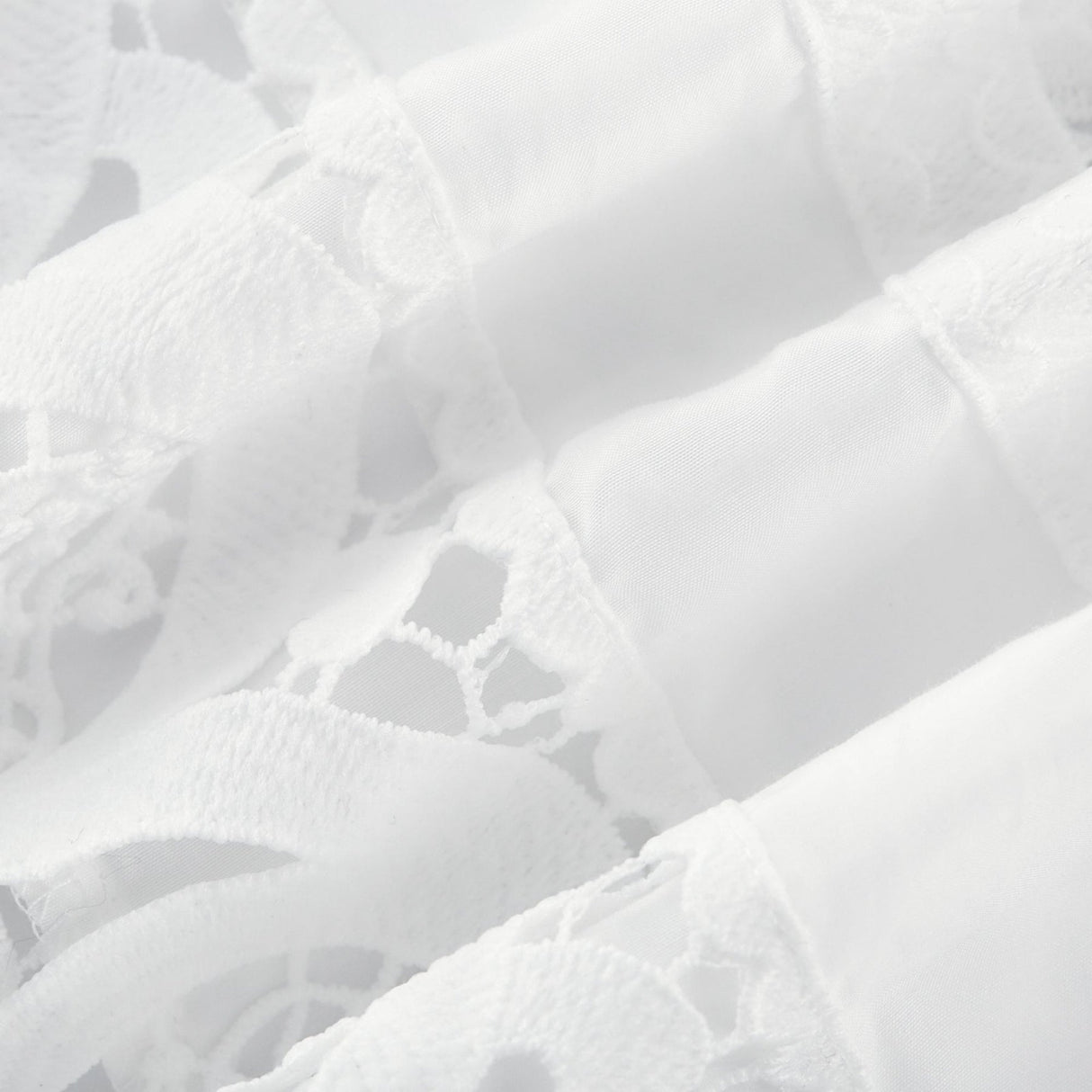 Patrizia Shirt & Skirt White Lace Floral Set