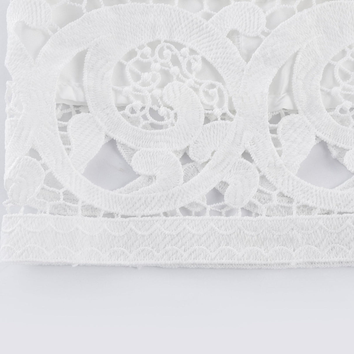 Patrizia Shirt & Skirt White Lace Floral Set