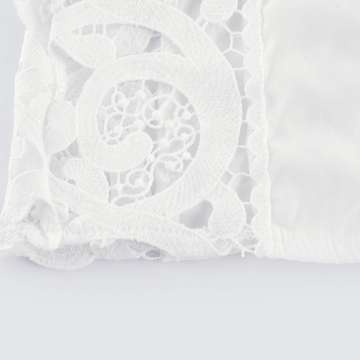 Patrizia Shirt & Skirt White Lace Floral Set