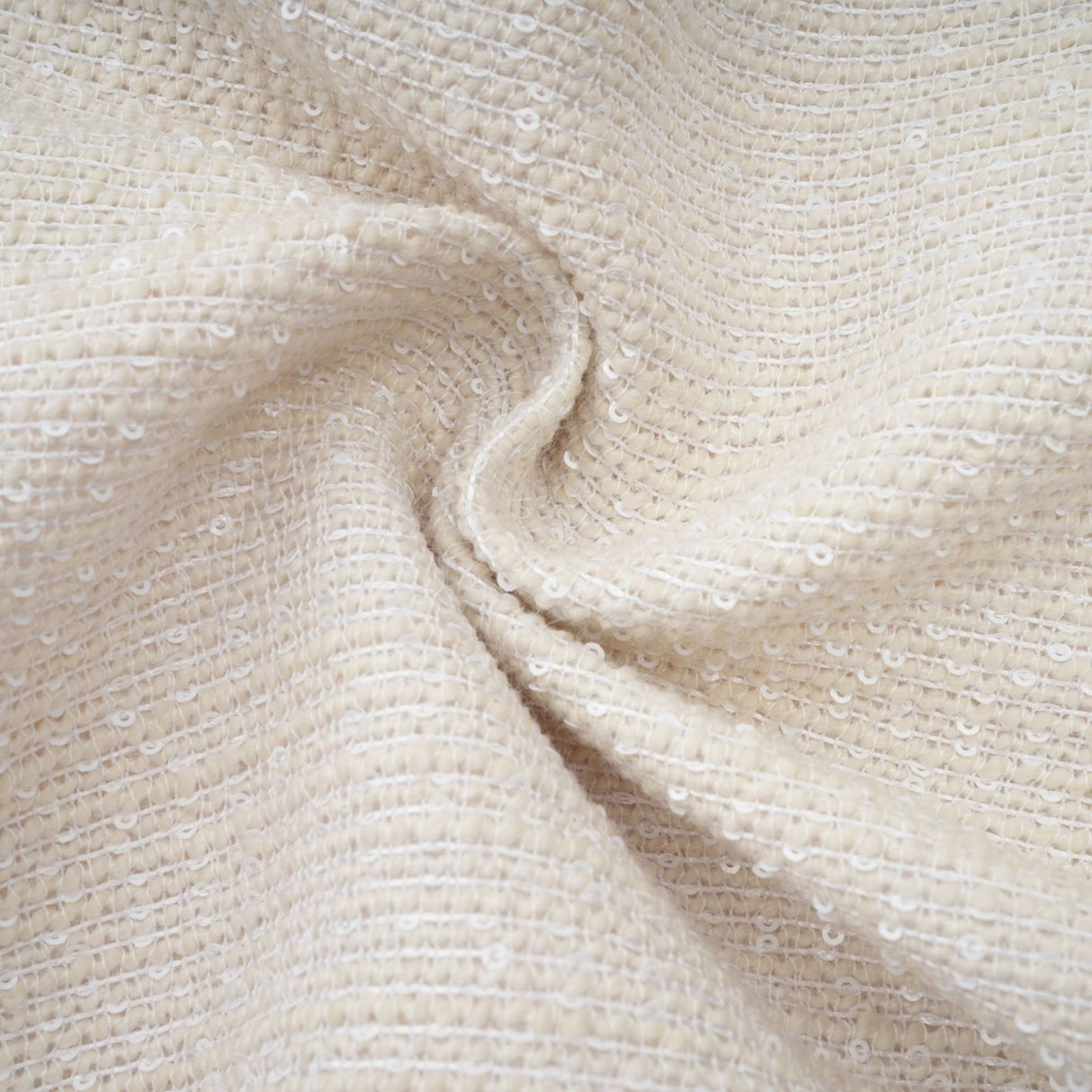 Perla Mini Dress White Tweed Bead Embellished Silhouette