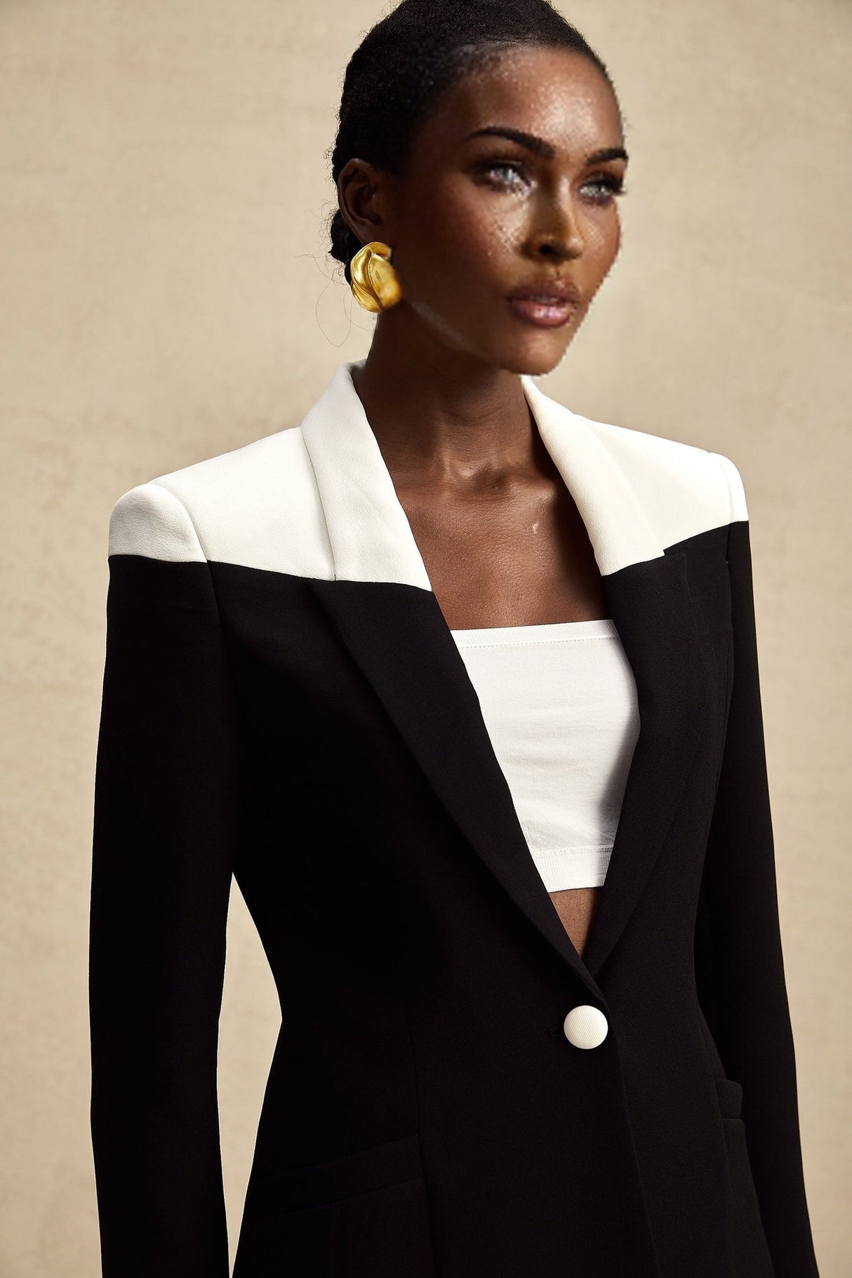 Piper Jacket & Skirt Black White Contrast Matching Set