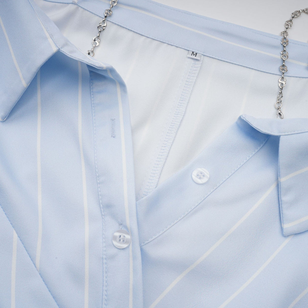 Rachel Blouse Blue Stripe Off Shoulder Style