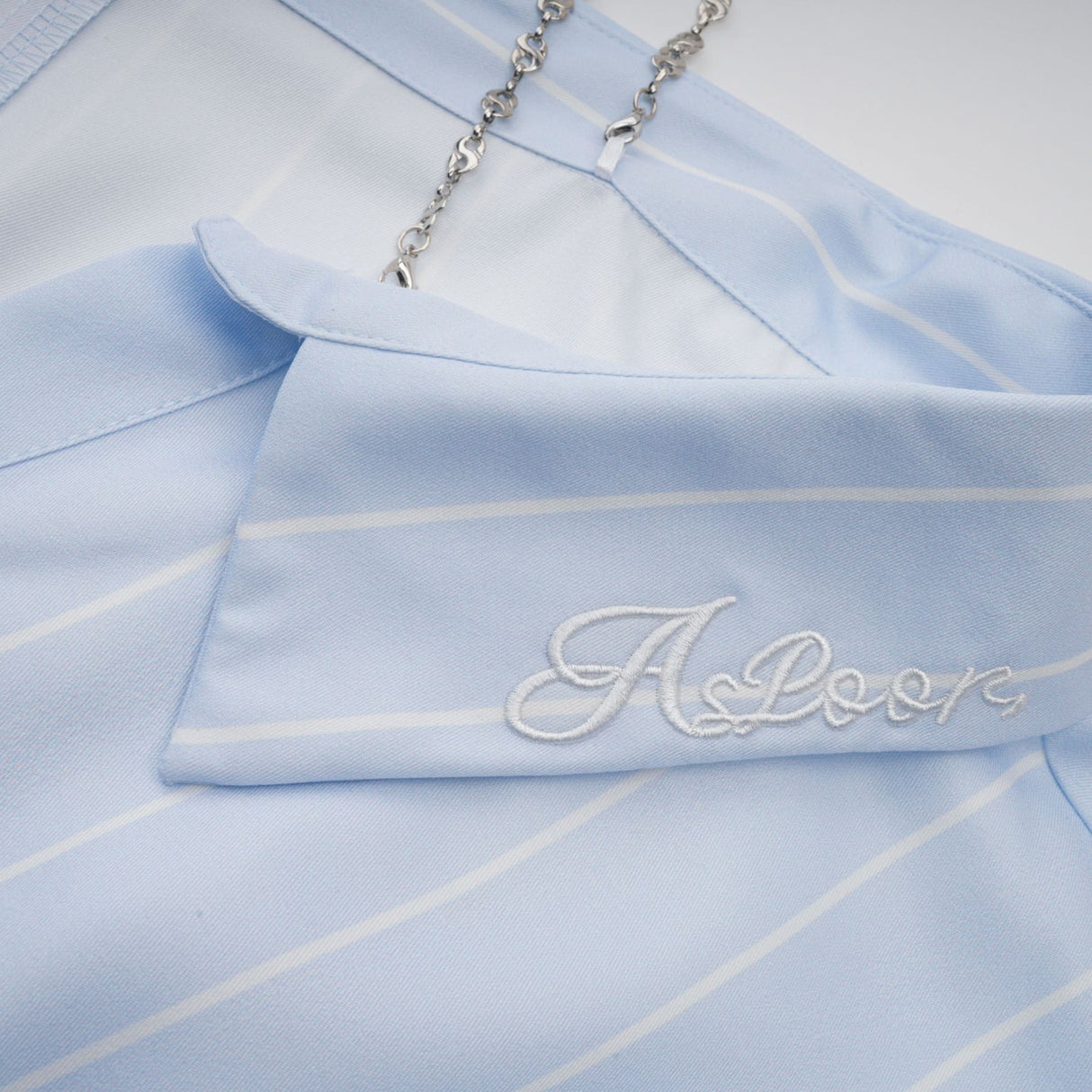 Rachel Blouse Blue Stripe Off Shoulder Style