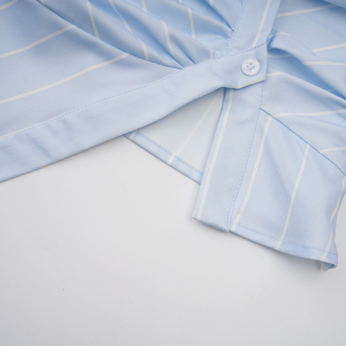 Rachel Blouse Blue Stripe Off Shoulder Style