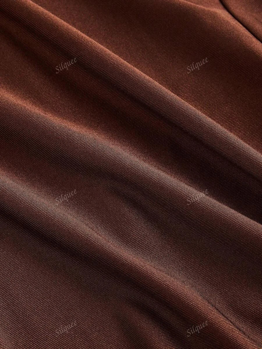 Rachel Midi Dress - Halter Neckline - Formal & Evening - Bodycon - Elegant Style - Backless Twist